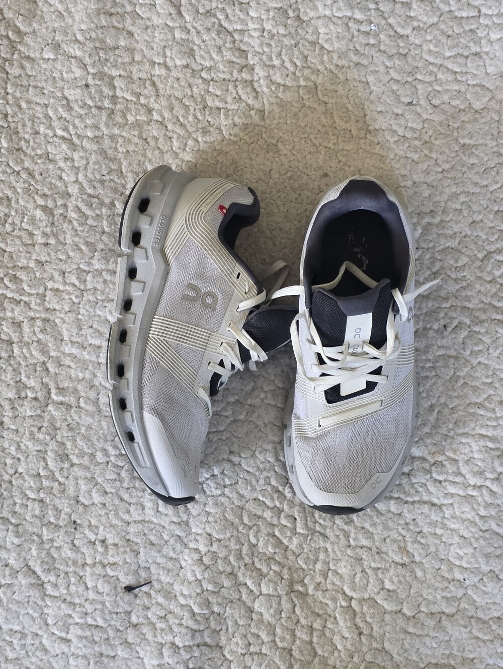 On Cloudgo Women's Size 8 Running Shoes White Glacier Grey Sneakers 55.98625